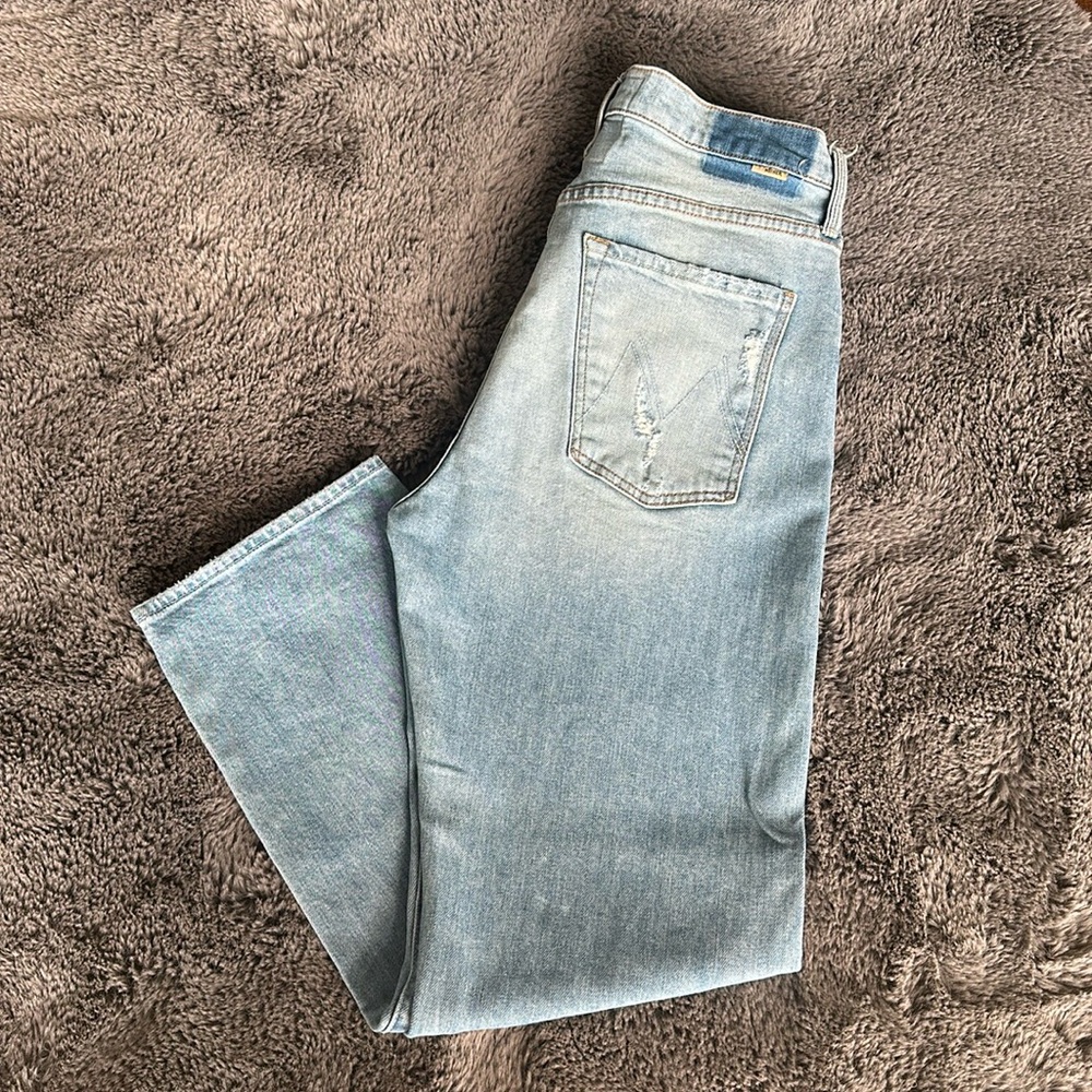 LIKE NEW!!! MOTHER (superior) The Ditcher Crop in Resting Beach Face SZ 28!